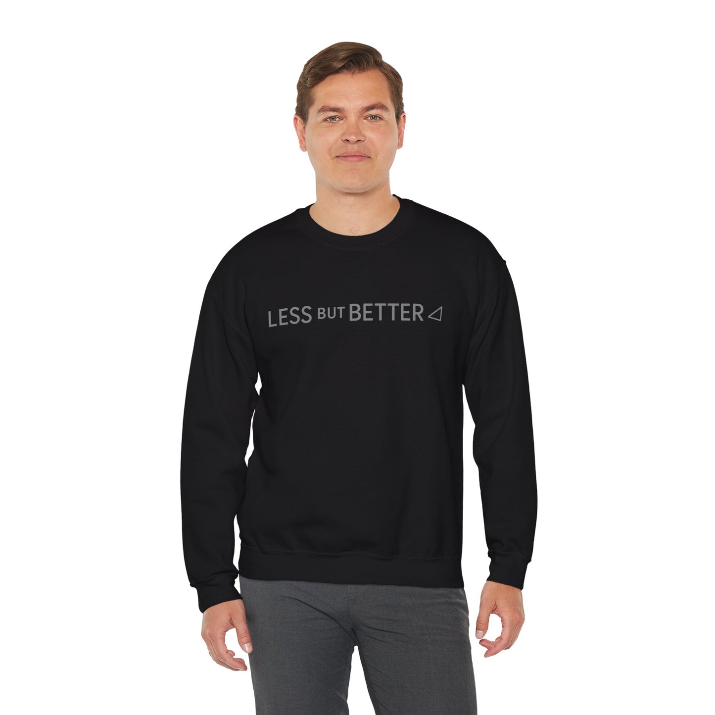 Minimalist Cozy Crewneck Sweatshirt - Less But Better, Unisex Apparel