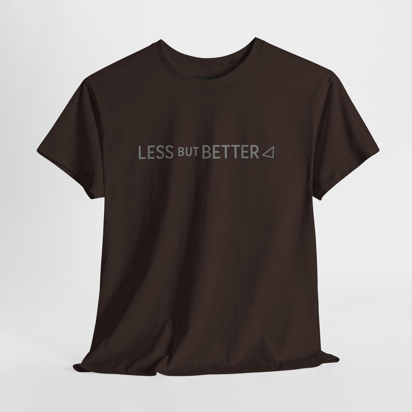 Minimalist Graphic Tee - Less But Better Unisex Heavy Cotton Shirt