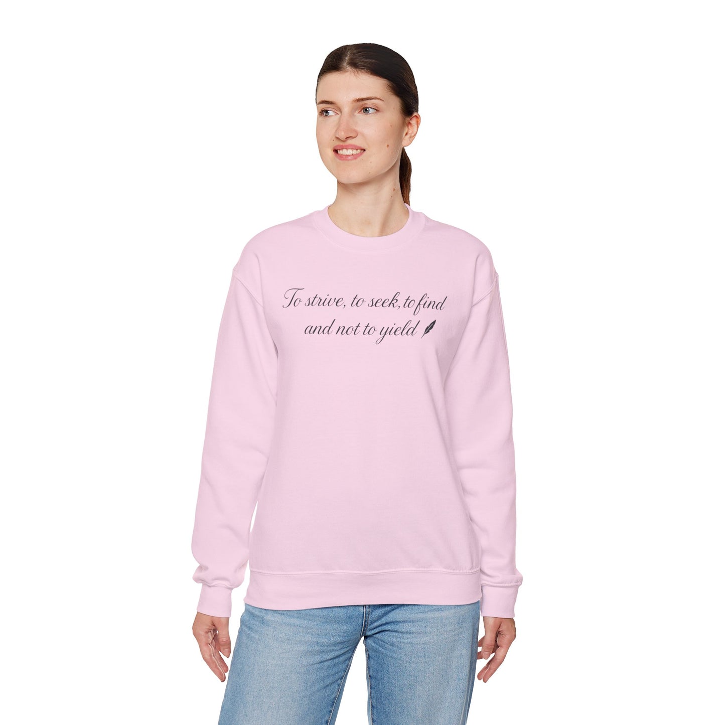 Motivational Poetic Quote Crewneck Sweatshirt