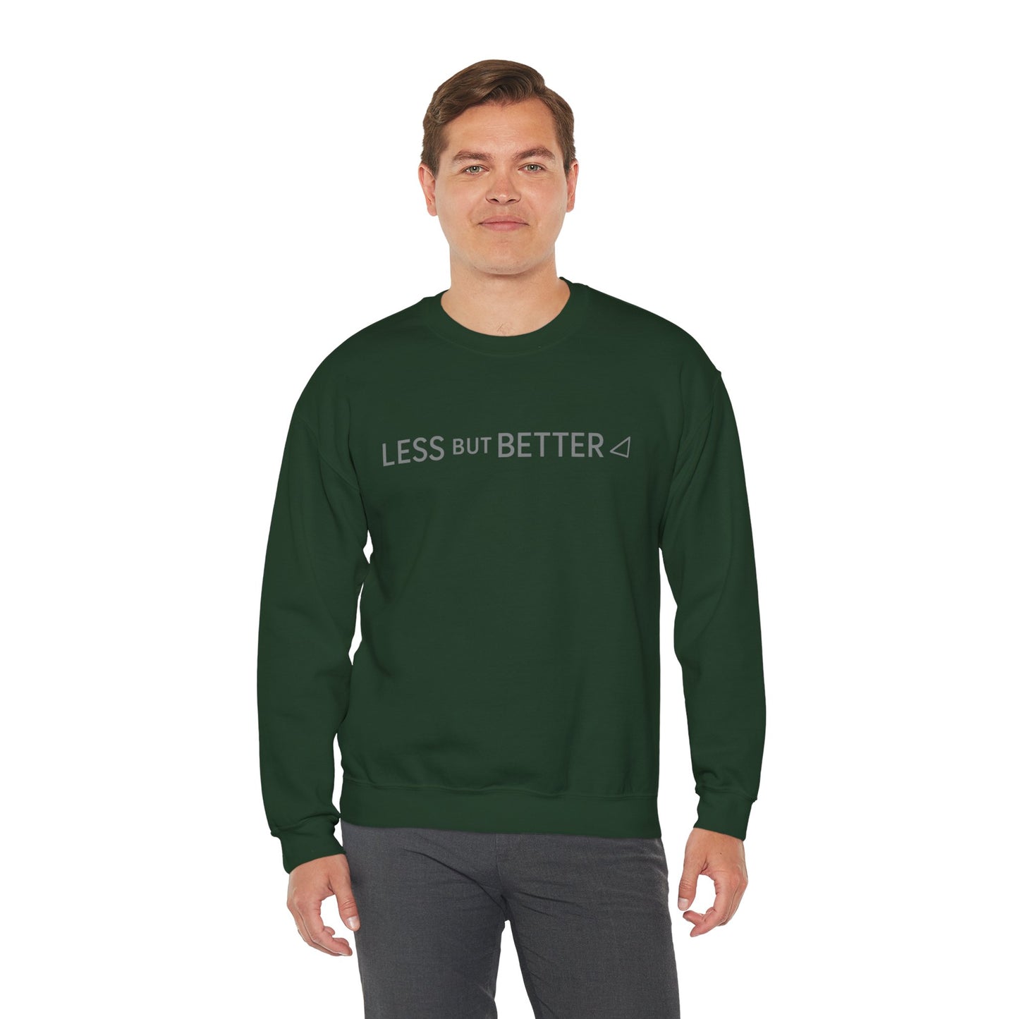 Minimalist Cozy Crewneck Sweatshirt - Less But Better, Unisex Apparel