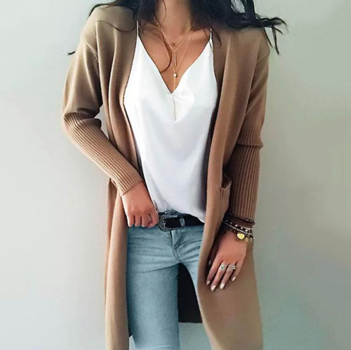 Knitwear Long Cardigan