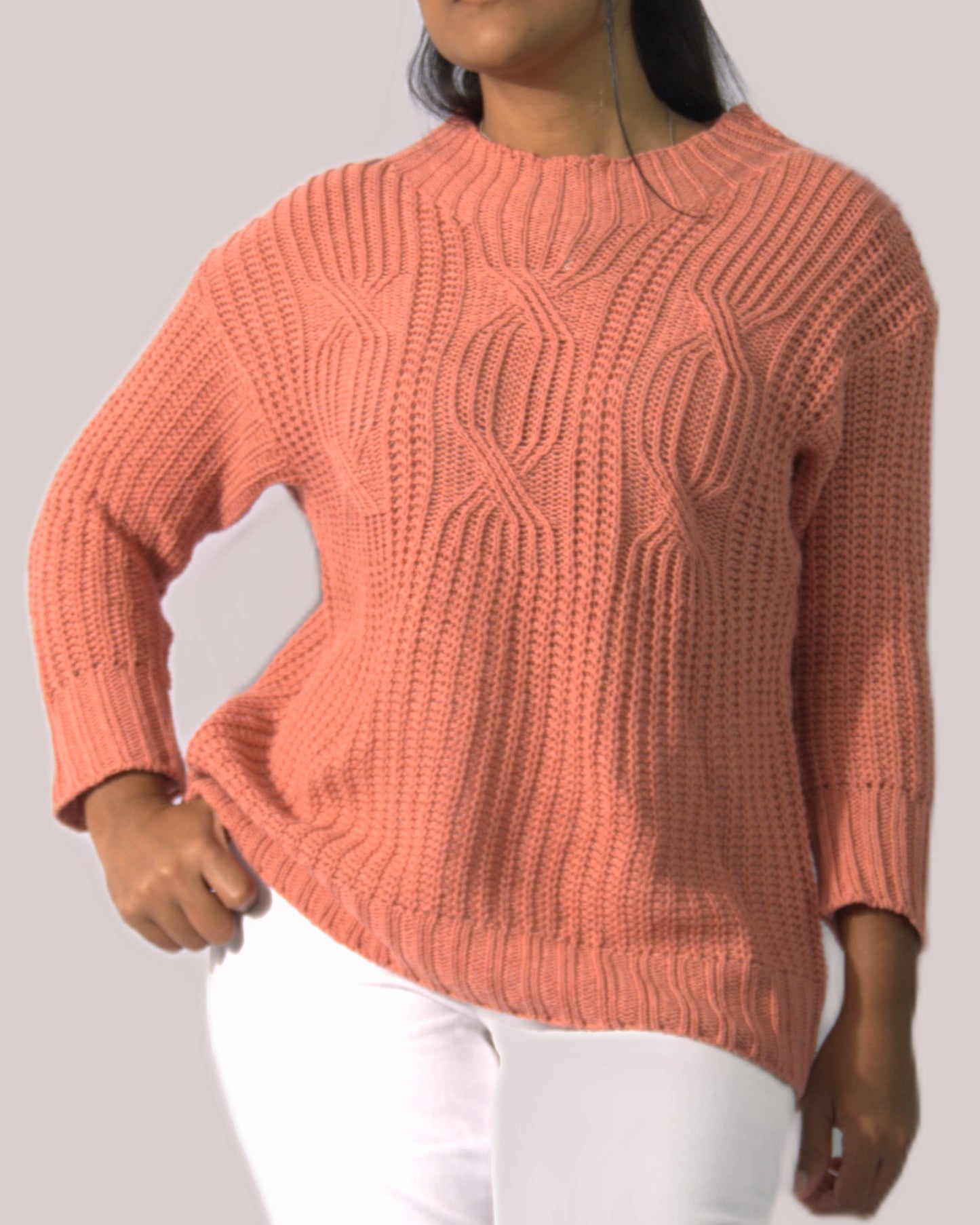 High Neck Knit Sweater