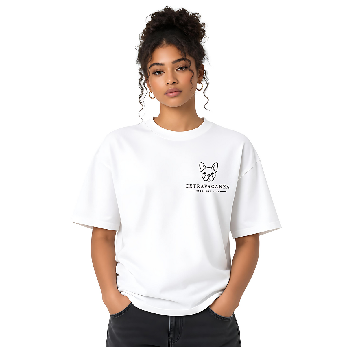 Extravaganza French Bull Dog Emblem Heavyweight Box Tee Archive Collection