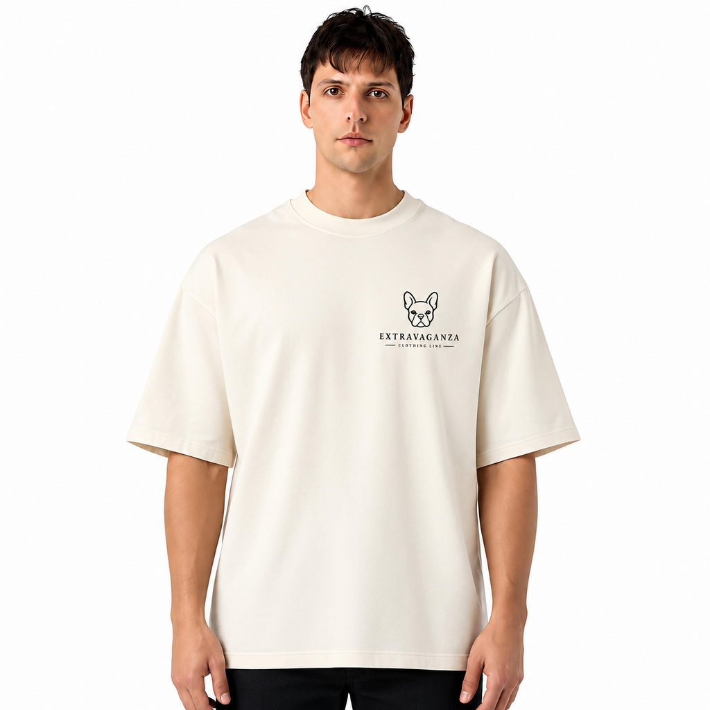 Extravaganza French Bull Dog Emblem Heavyweight Box Tee Archive Collection