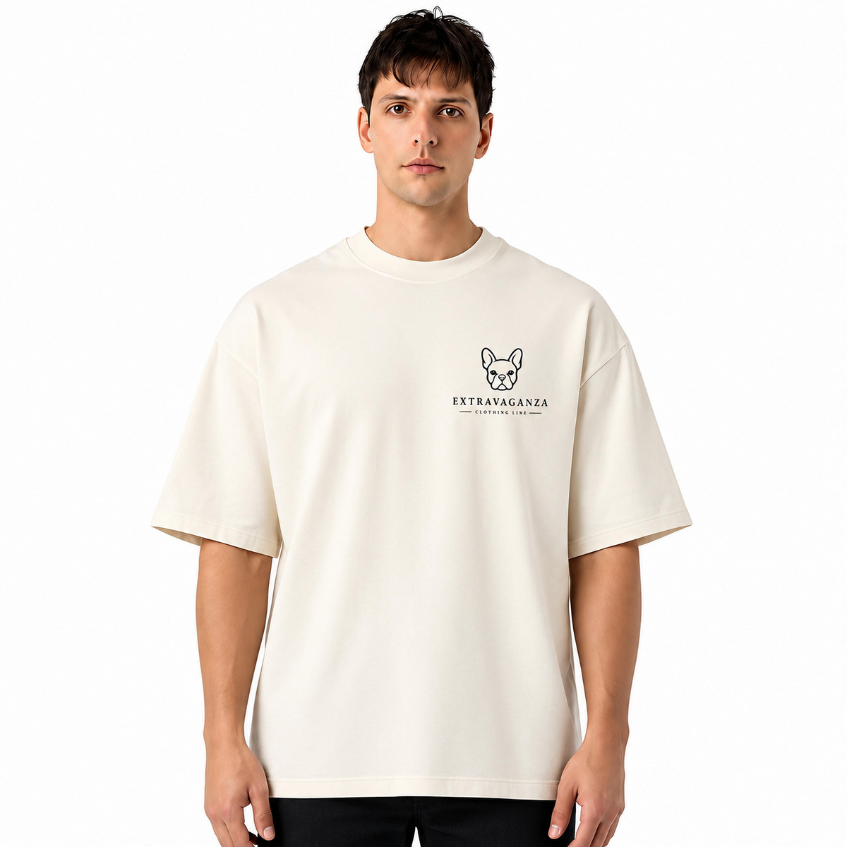 Extravaganza French Bull Dog Emblem Heavyweight Box Tee Archive Collection