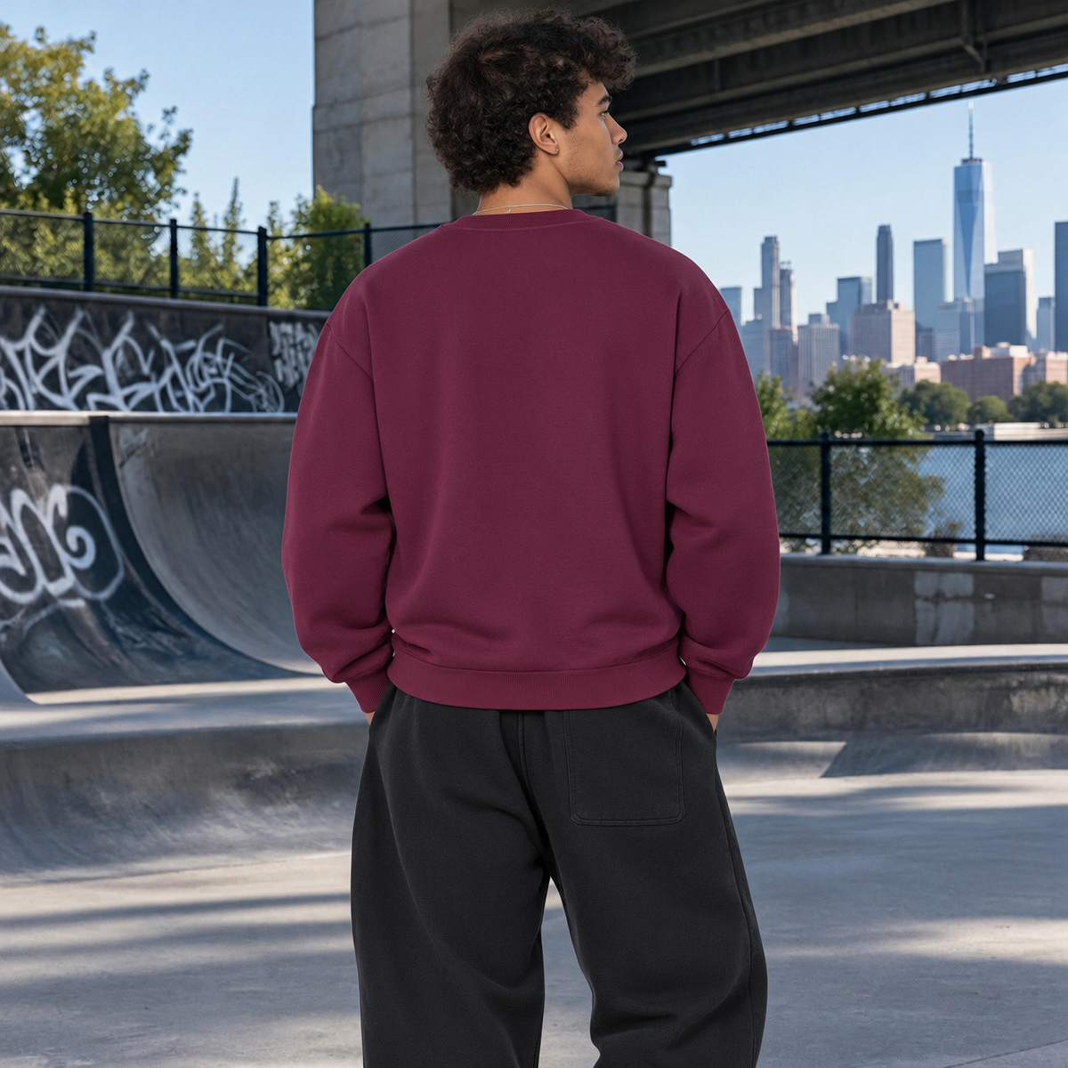 Skate Culture Never Ends Heavyweight Graphic Sweatshirt