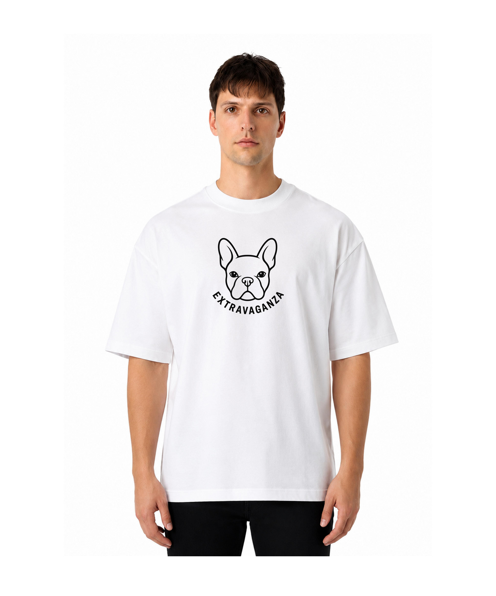 Extravaganza French Bull Dog Emblem Heavyweight Box Tee Archive Collection