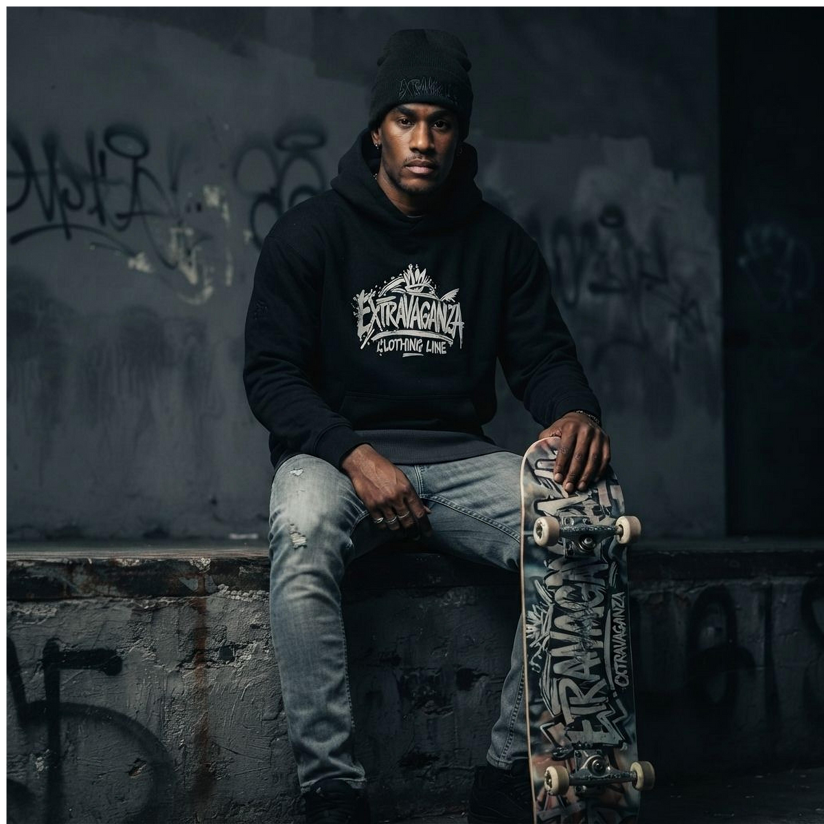 The EXTRAVAGANZA Graffiti Signature Hoodie