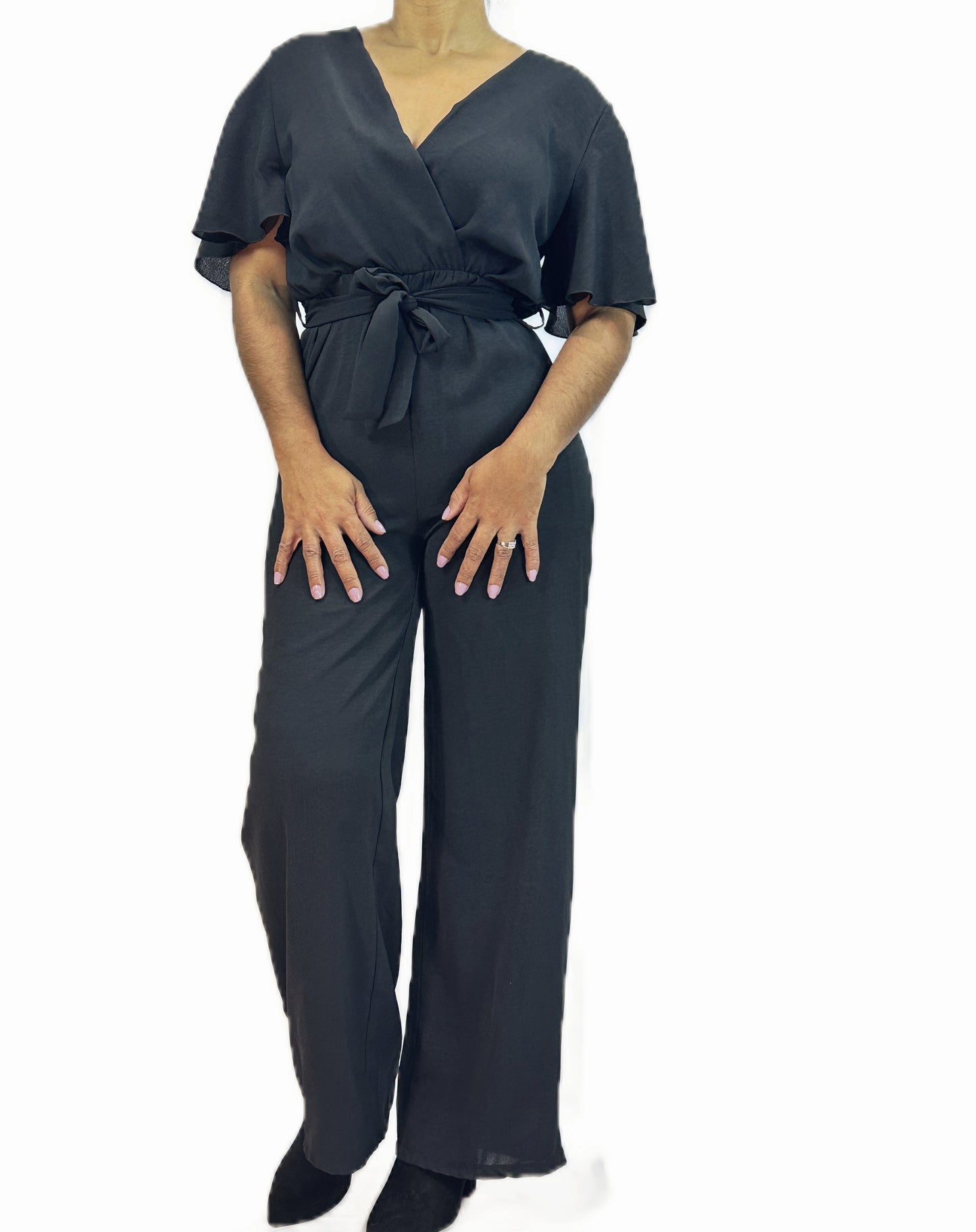 Flute Sleeve Jumpsuit