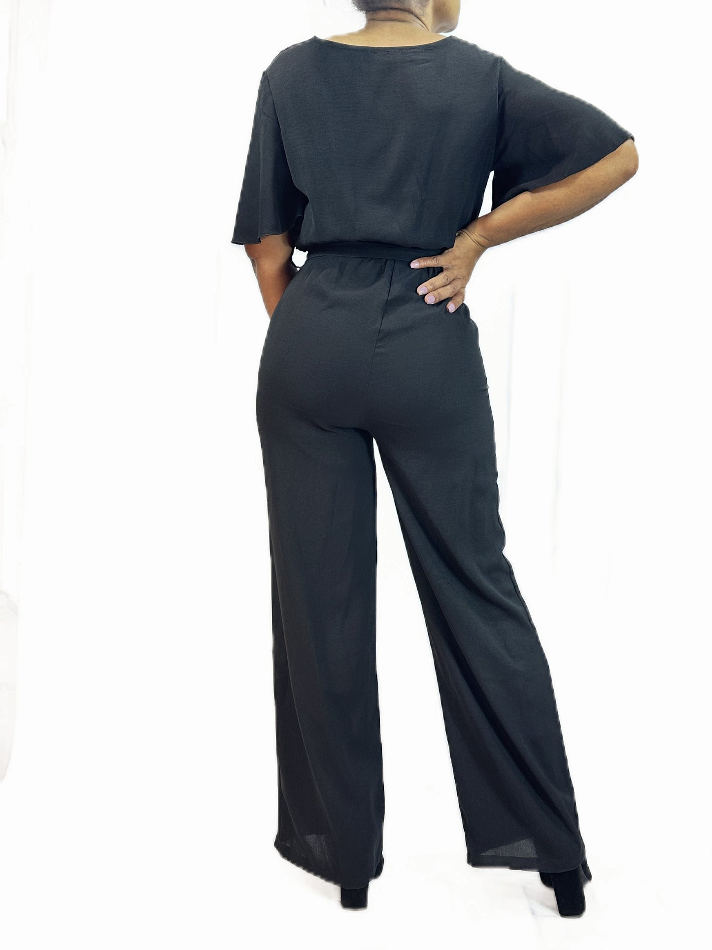 Flute Sleeve Jumpsuit