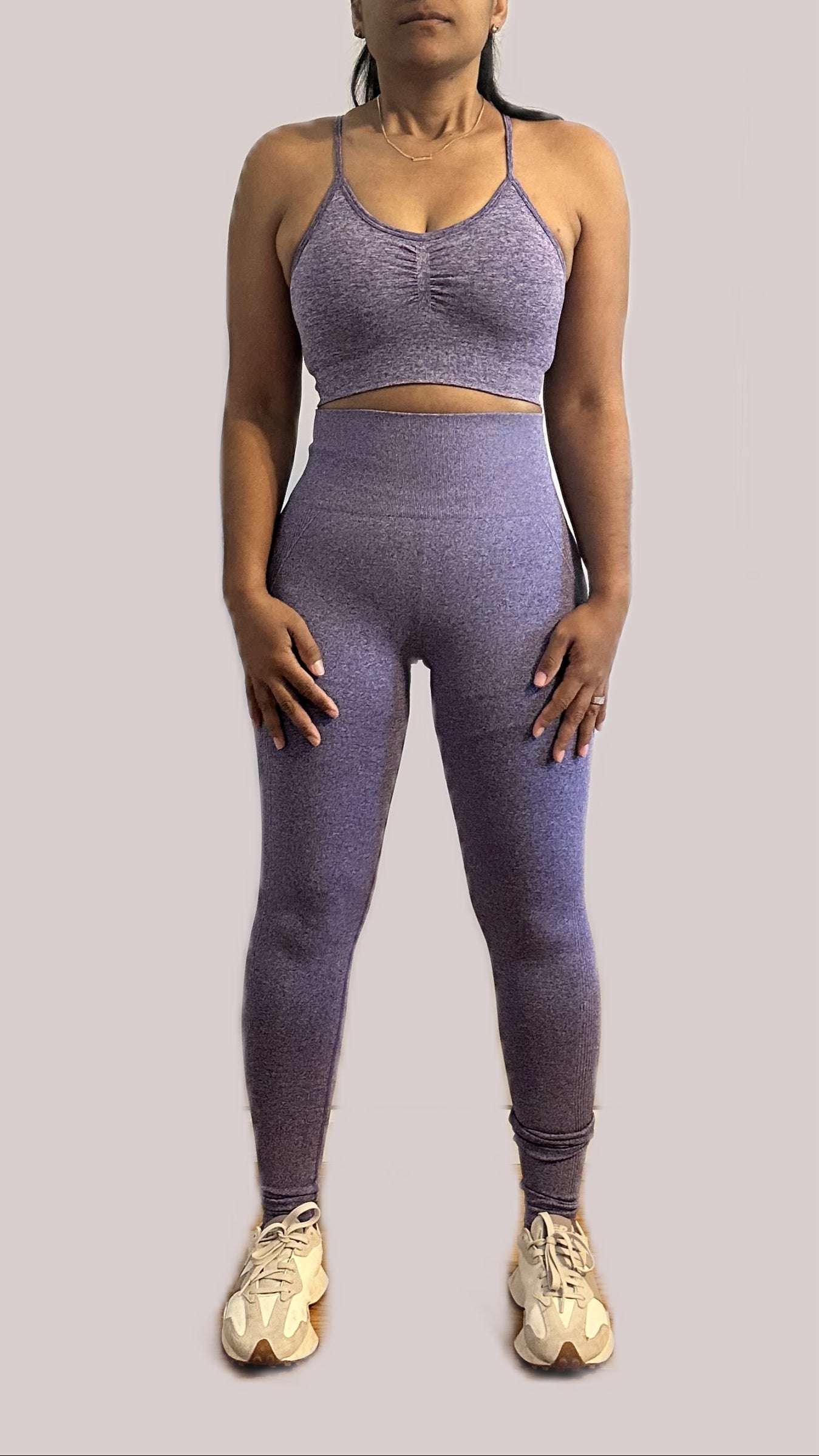 Seamless Women Yoga, Bra and Leggings, Athletic Workout Set