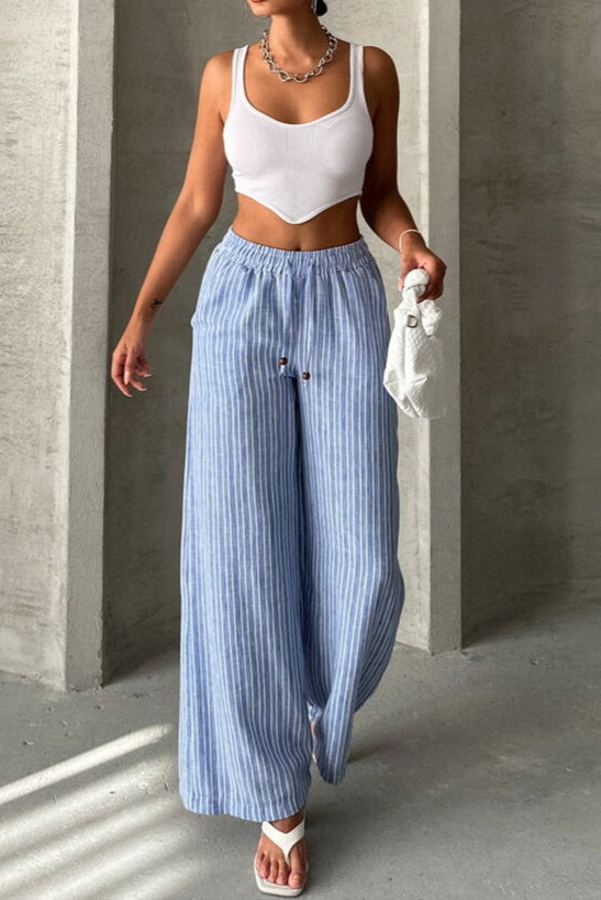 Striped Linen Trousers