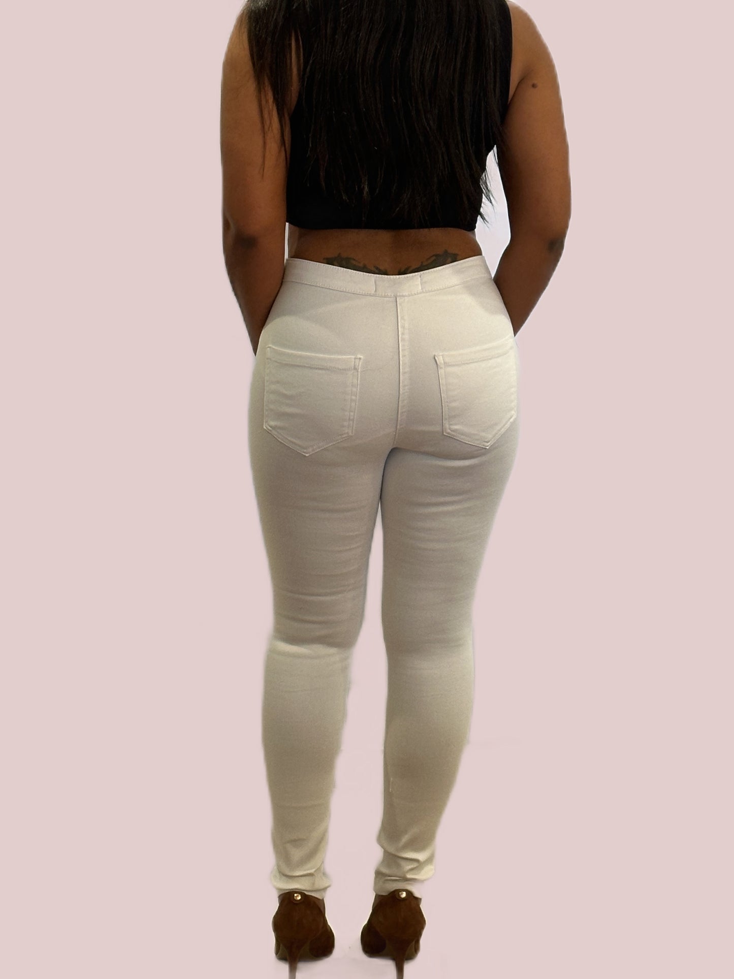 Stretchy High Waist Skinny Jeans