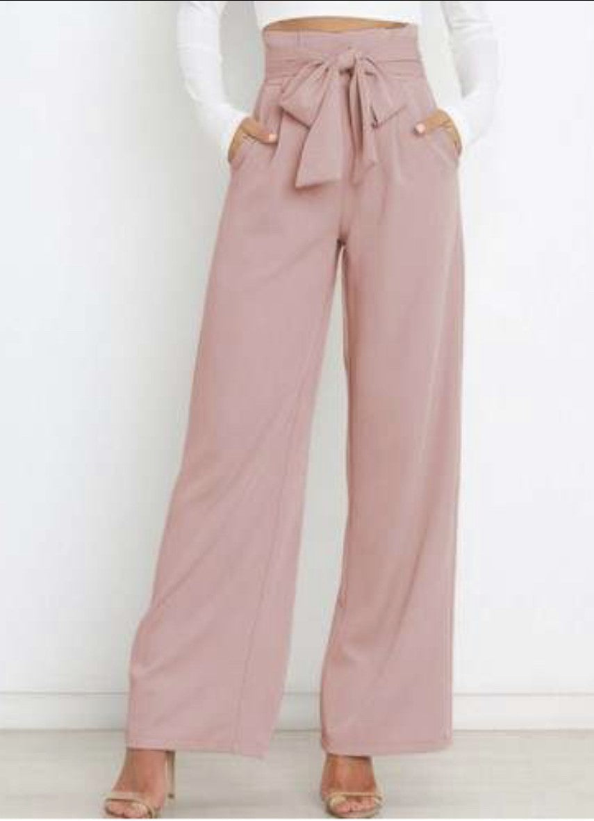 Belted Loose Pants