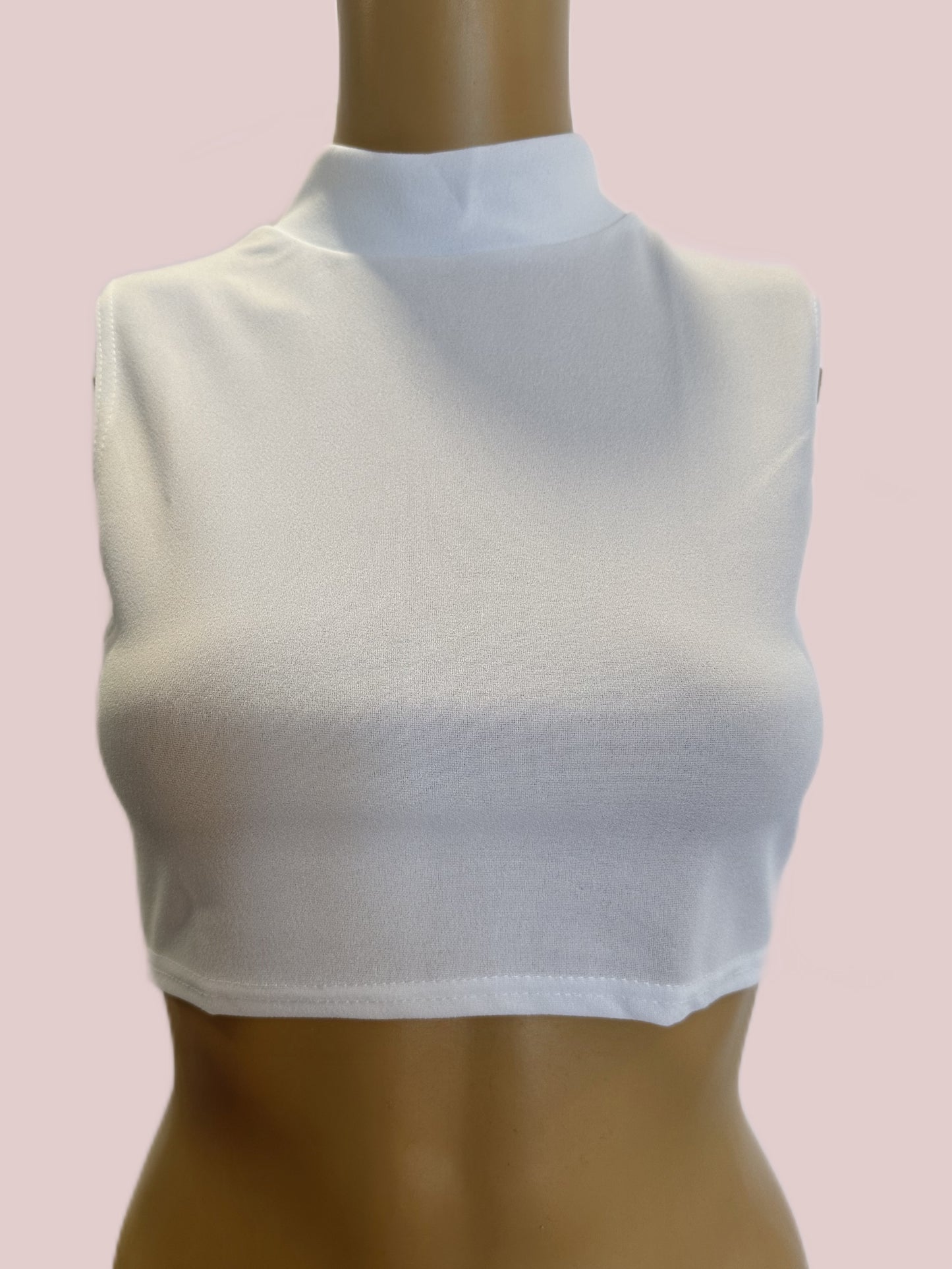 Sexy Sleeveless  Crewneck Crop Top