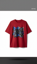 Graffiti Red oversized tee
