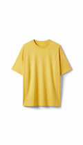 Oversized tee in streetlight yellow