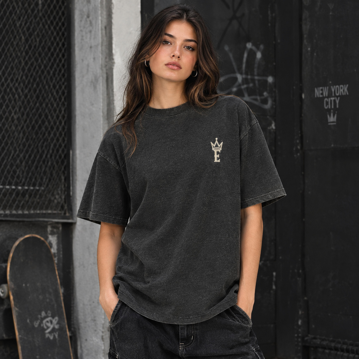 EXTRAVAGANZA Oversized Monogram Tee | NYC Streetwear